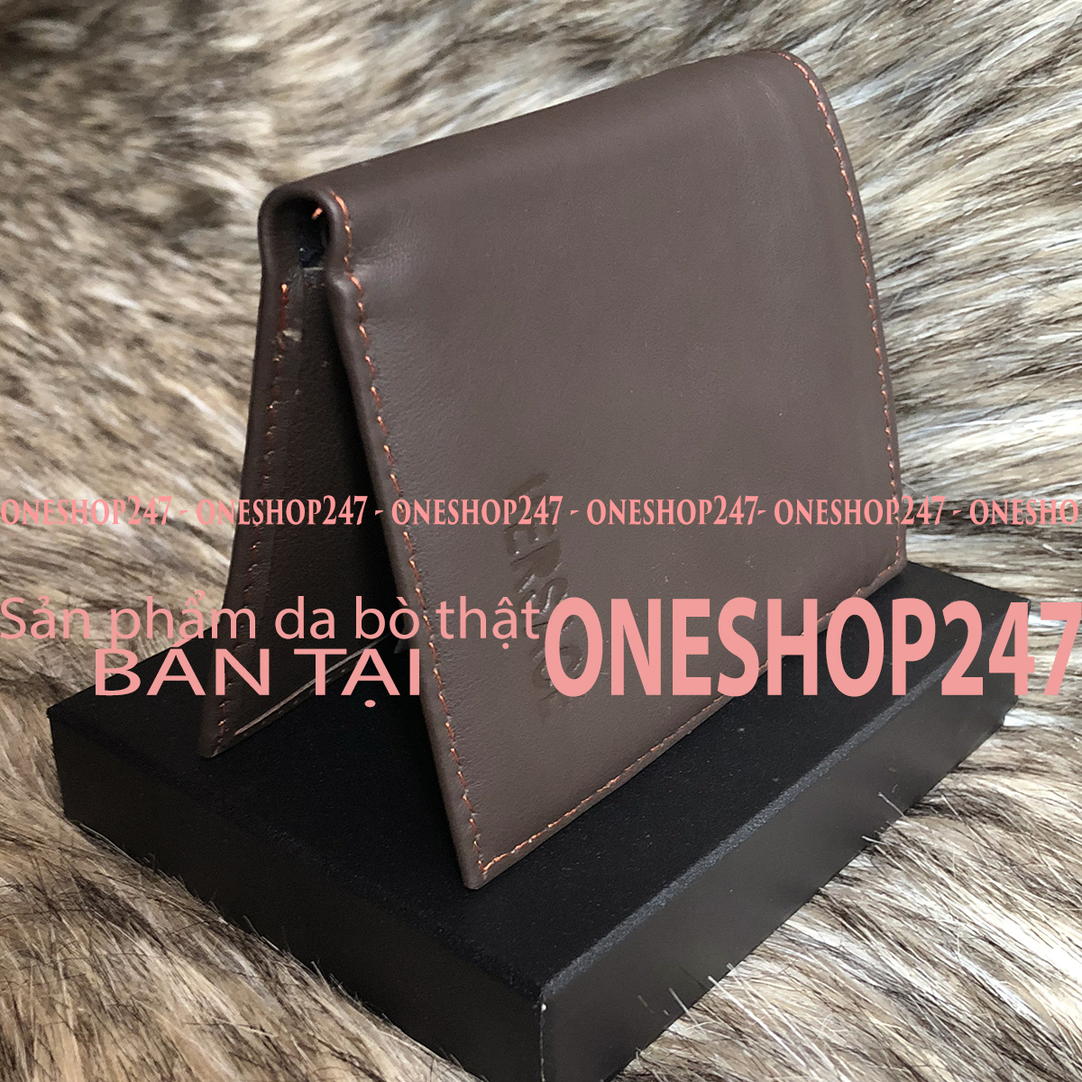 [HCM]Bóp nam da bò Thật 100% vân cá sấu  (VIDA-C8V) VÍ DA BÒ