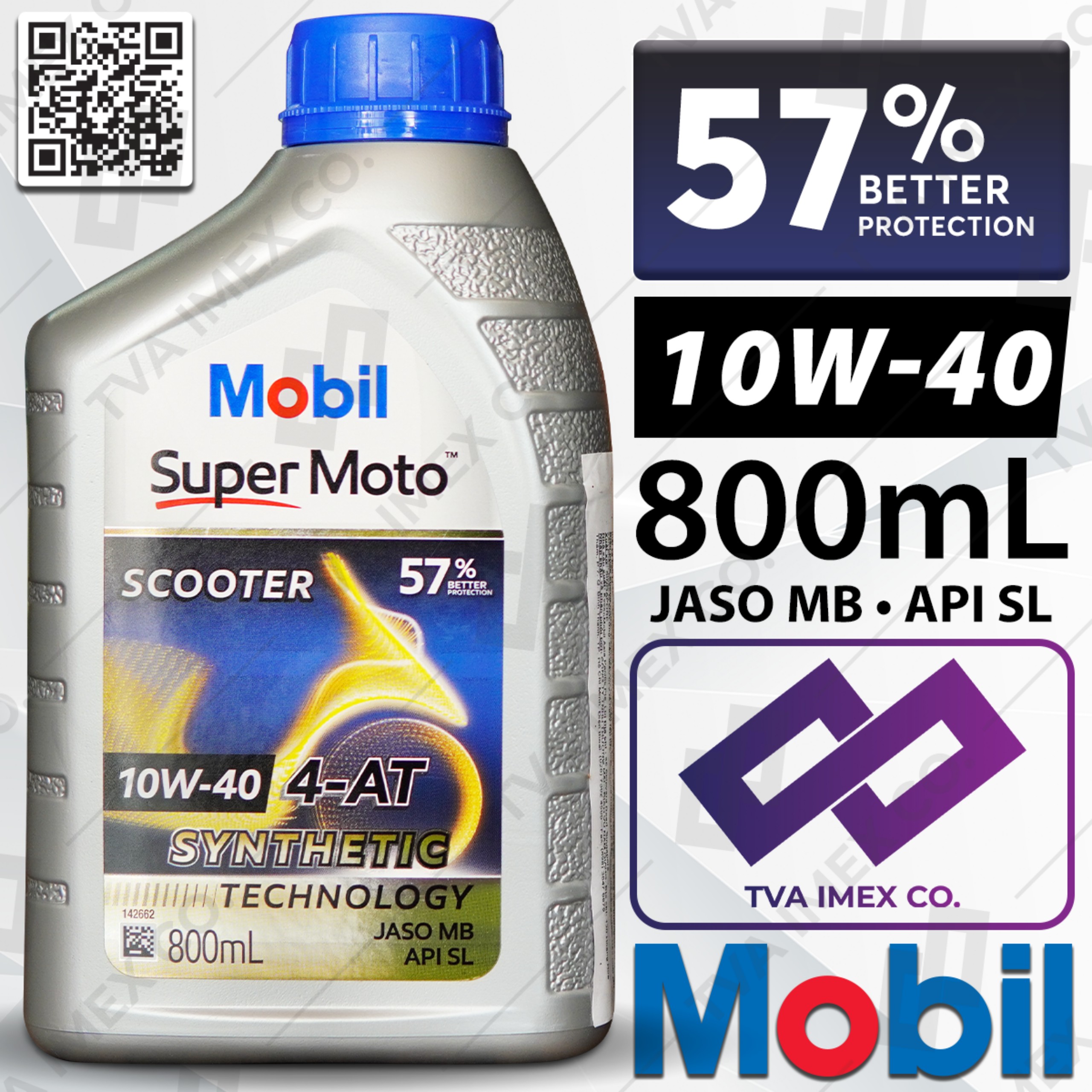 [HẺM NHỚT] Nhớt xe tay ga Mobil Scooter 10w40 (800ml)