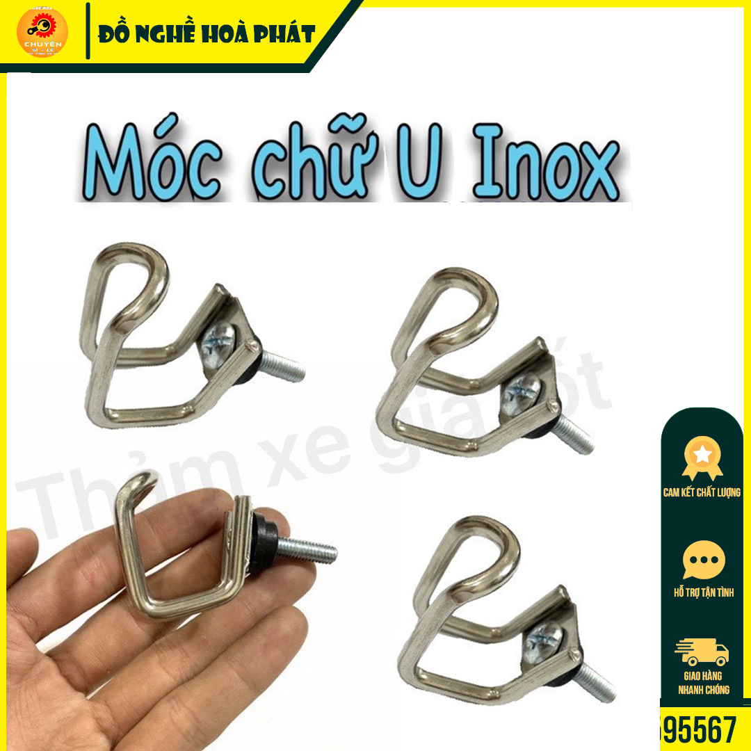 Móc treo đồ xe máy inox cực đẹp
