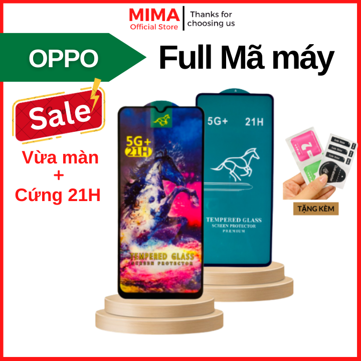 [Tặng bộ dán] Kính Cường lực OG 21H Oppo A98 A96 A95 A92 A93 A94 A91 A5 A9 A5s A15s A16s A17k A31 A5