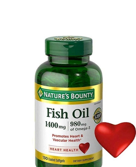[HCM]Dầu Cá Hàm Lượng Cao Natures Bounty 1400mg Omega-3 980mg- Bổ Mắt Hỗ Trợ Tim Mạch