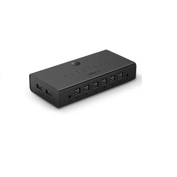 Ugreen 60102 màu đen bộ chuyển mạch kvm 1 bộ chuột phím điều khiển đồng bộ 8 máy tính cm229