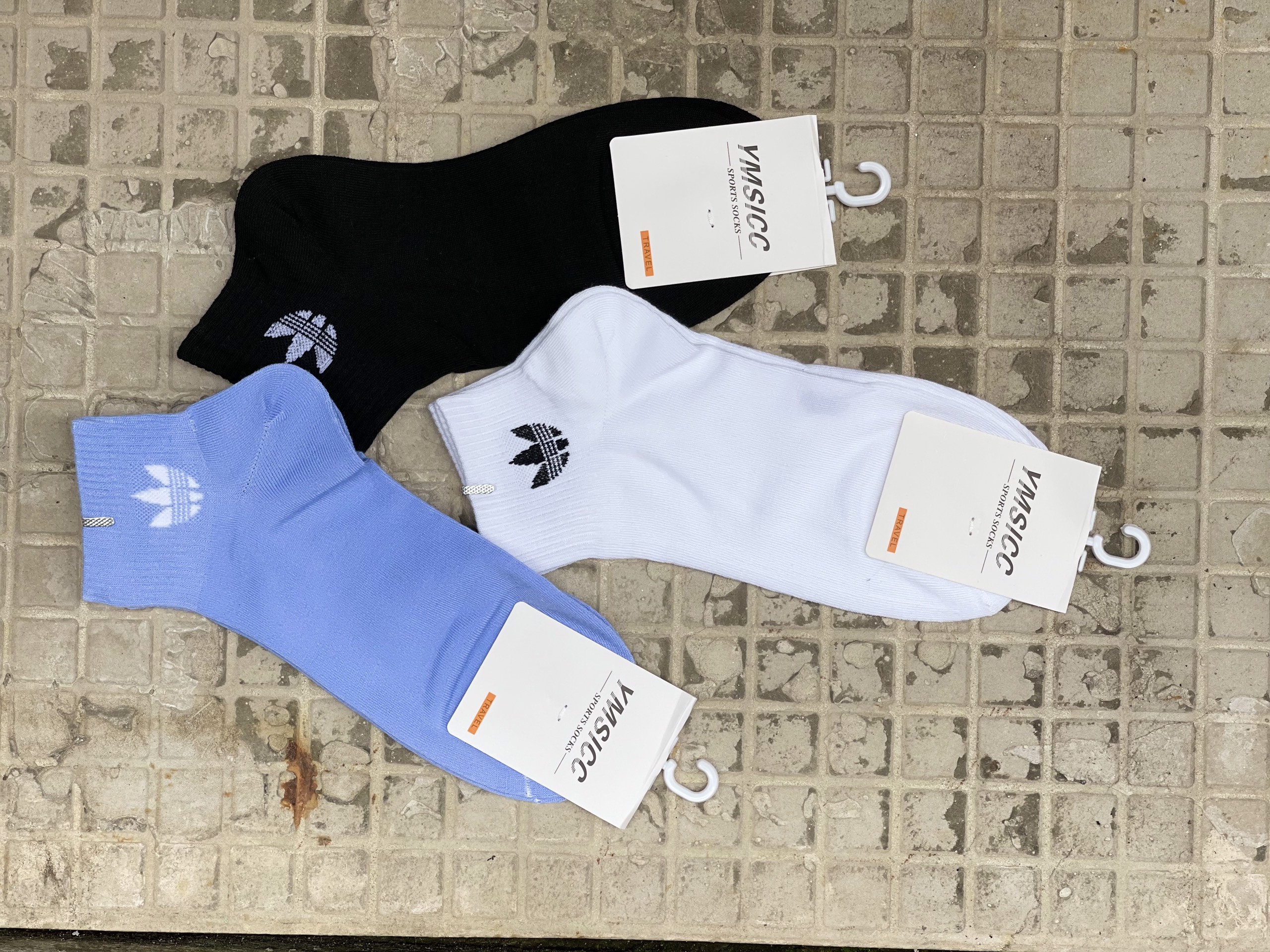 Tất cổ ngắn, tất ngắn 3 lá Unisex
