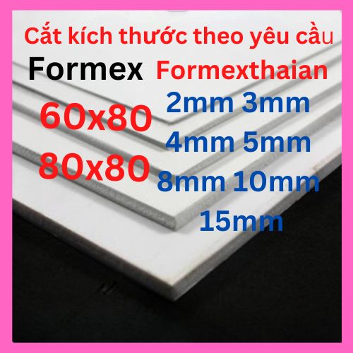 Bìa mô hình -60x80, 80x80 2mm 3mm 4mm 5mm 8mm 10mm 15mm