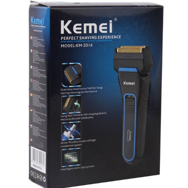 ( Tặng thêm lưỡi dao cạo) Máy cạo râu sac pin   cao cấp Kemei km 2016. - dụng cụ cạo râu tự động cao cấp giá rẻ - máy cạo râu cạo lông đa chức năng KM  shaving machine - dao cao - may cao rau  -  cạo râu du lịch - vẹ sinh cho đan·