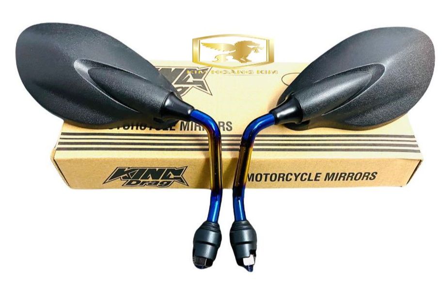 Cặp Kính chiếu hậu kiểu Yaz Su chân Xi titan gắn xe máy...mẫu 01