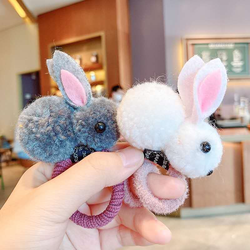 HOT | LOẠI 1 DÂY BUỘC TÓC CON THỎ 3D SIÊU XINH | VIDEO THẬT | SHOP BEECOW