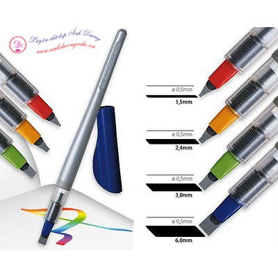 Bút gothic pilot parallel- viết chữ gothic - bơm mực được - sử dụng được tất cả các loại mực