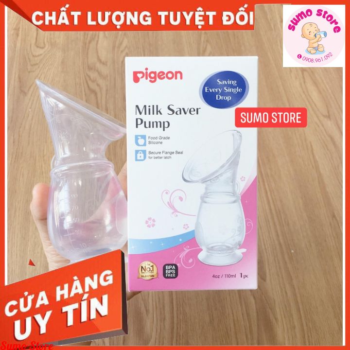 CỐC HỨNG SỮA SILICONE PIGEON[CHÍNH HÃNG]