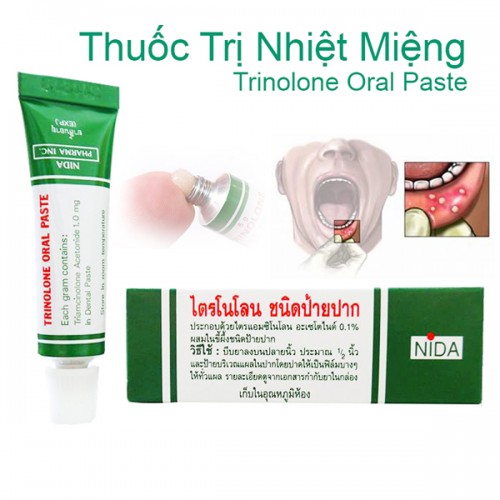 Kem Bôi Nhiệt Miệng Trinolone Oral Paste Thái Lan