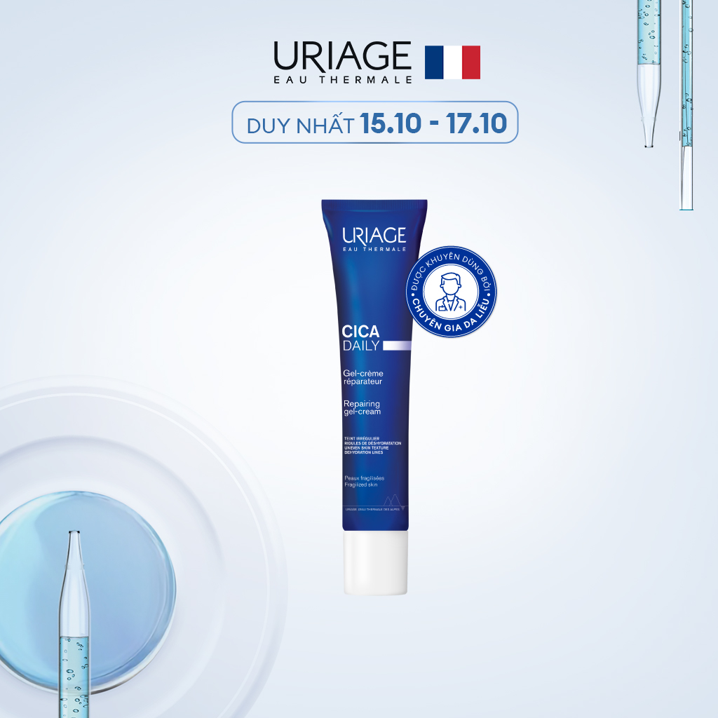 Kem làm dịu và phục hồi da tổn thương hằng ngày URIAGE CICA DAILY GEL-CREAM 40ml