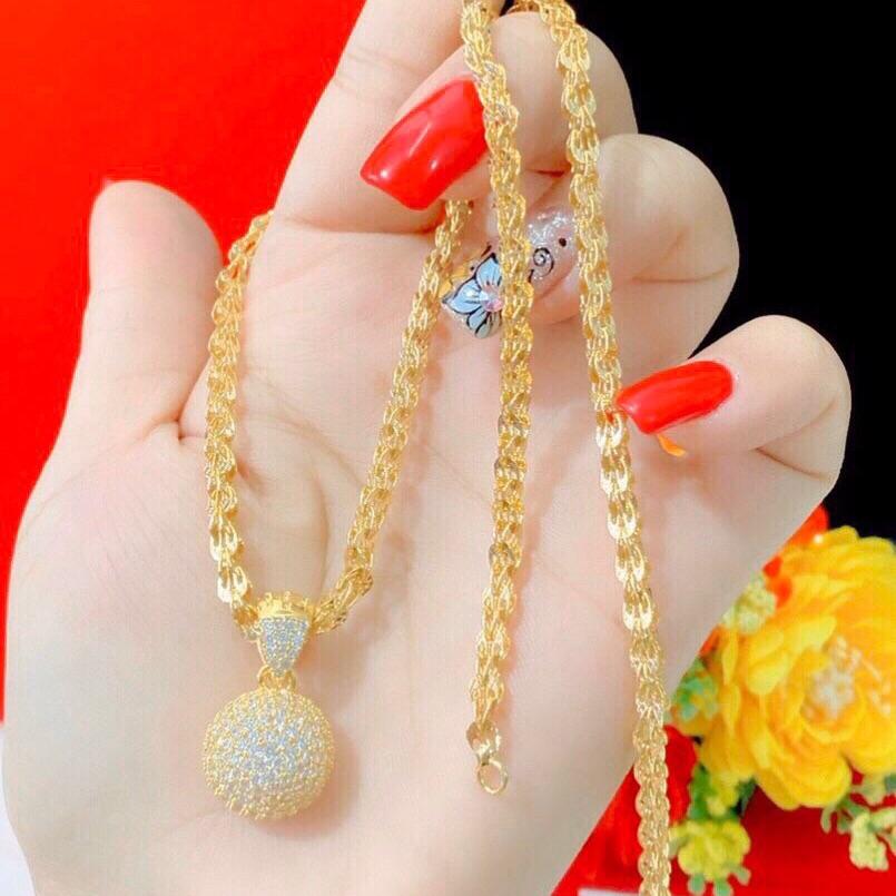 Dây chuyền nữ mạ vàng 18k cực xinh