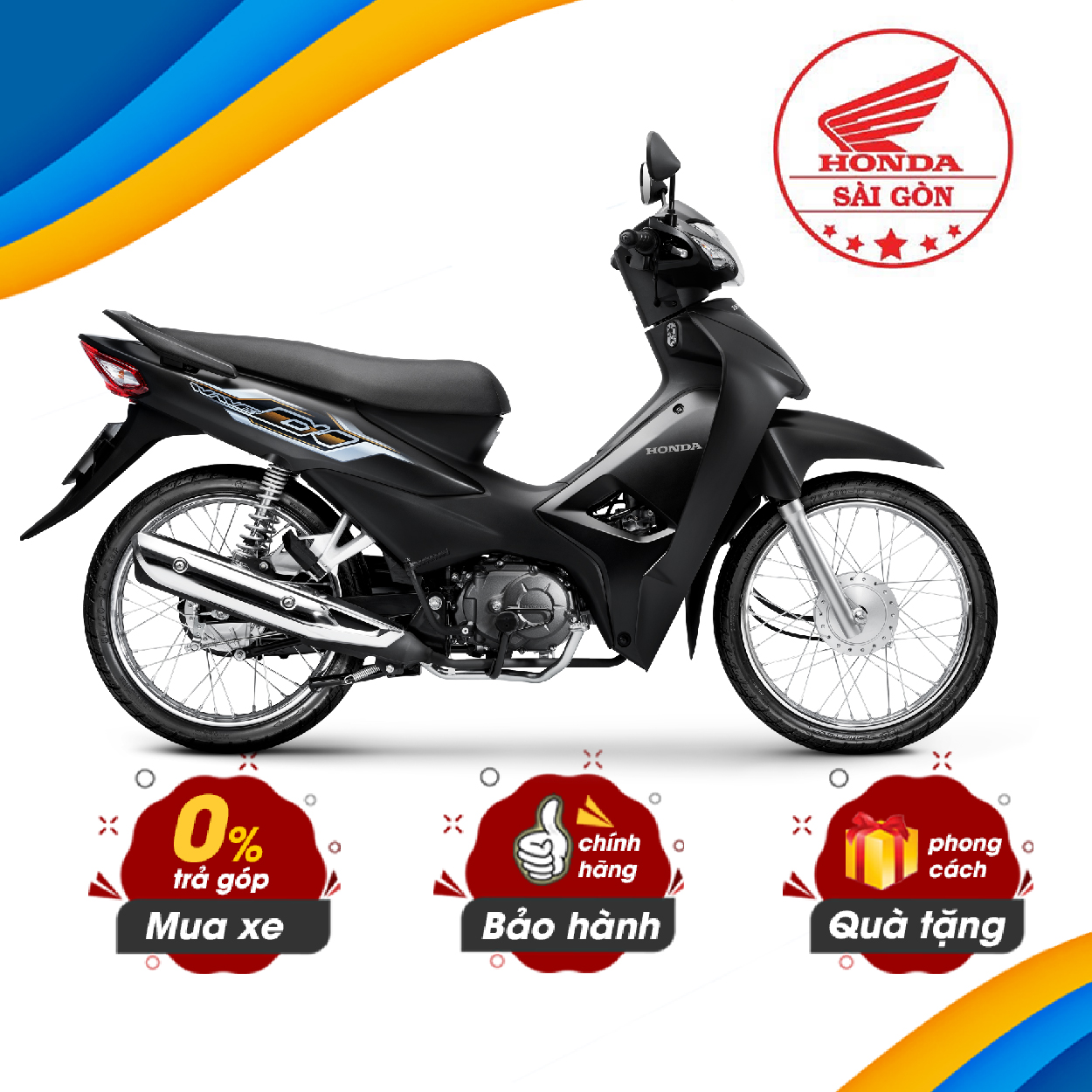 [HCM][Xe máy trả góp 0%] - Xe máy Honda Wave Alpha 2023 - Phiên Bản Đặc Biệt