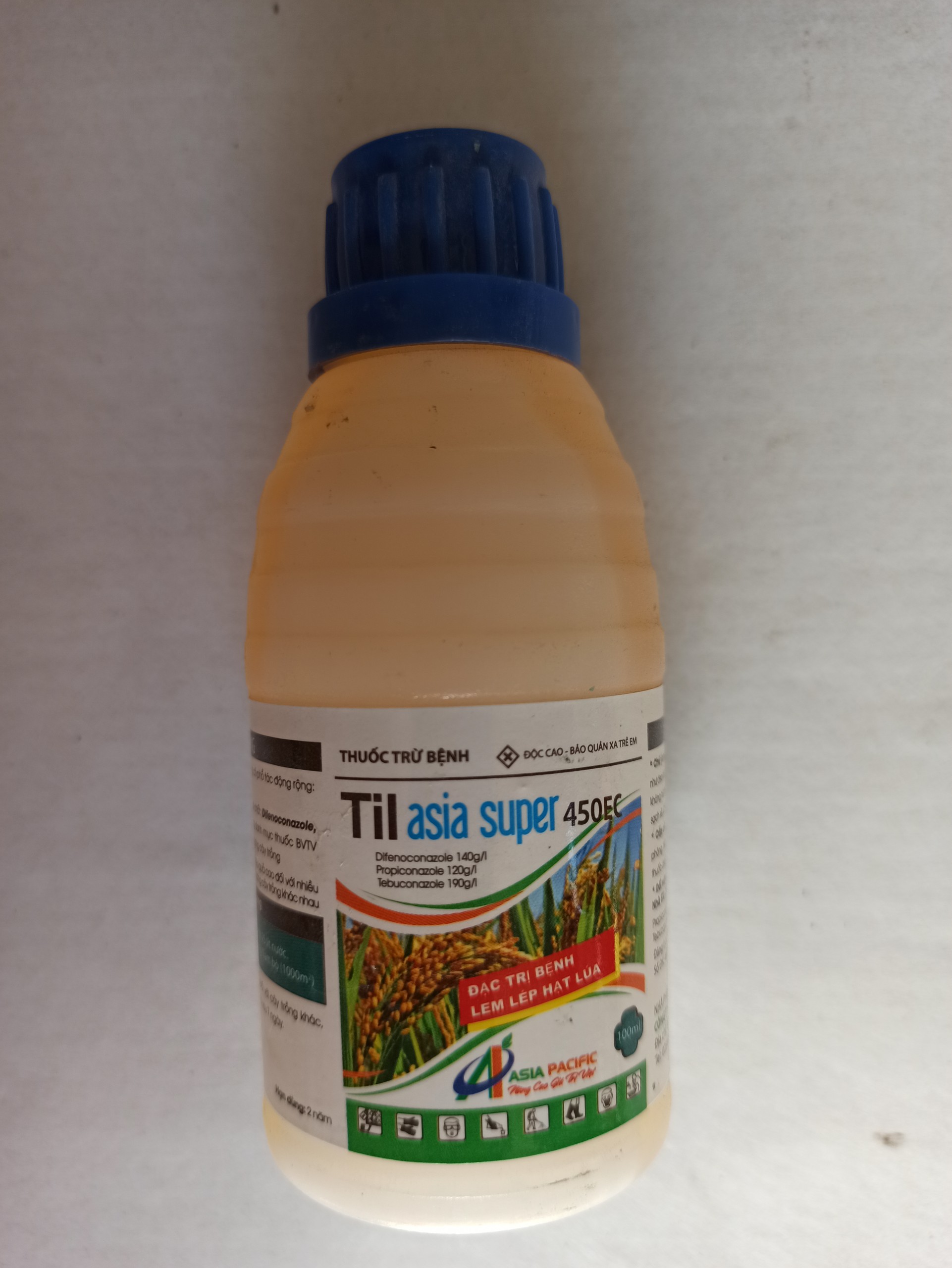 Thuốc trừ bệnh đốm vằn , lem lép , rỉ sắt , thán thư... TIL ASIA SUPER 450EC - Chai 100ml