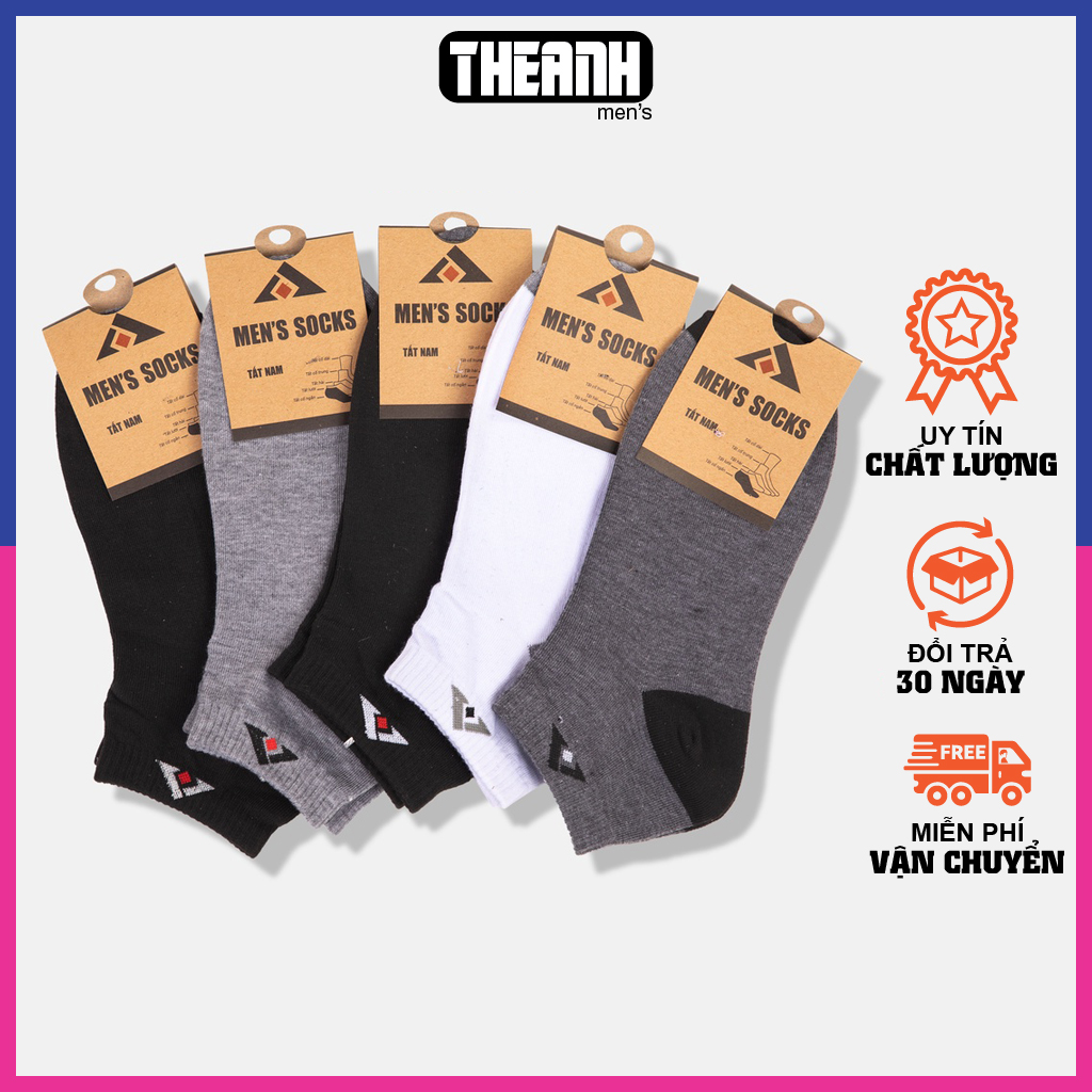 Combo 10 đôi Tất vớ nam Trịnh Trung cổ ngắn kháng khuẩn chống hôi chân