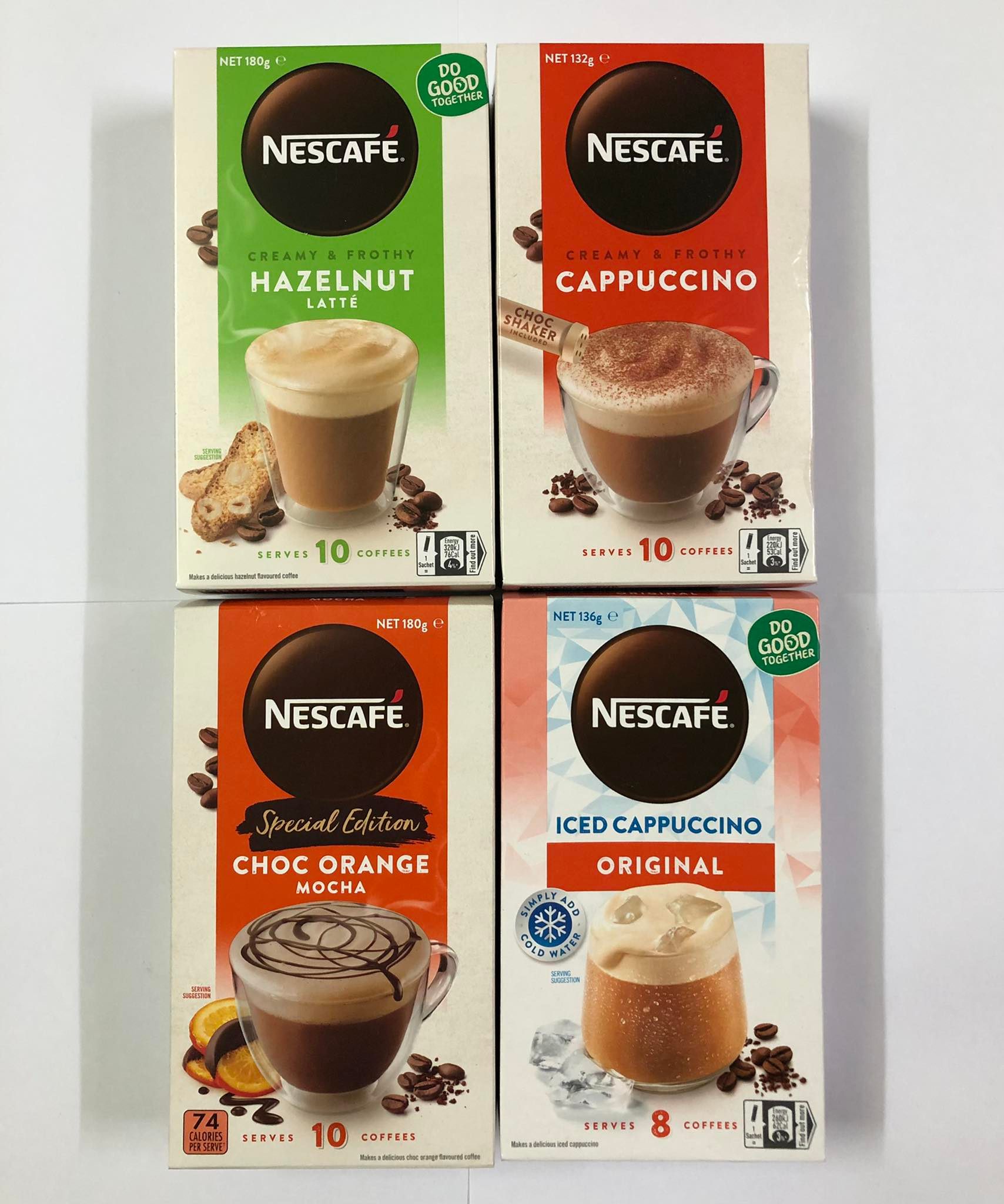Cafe Sữa Bọt Kem Nescafe Cappuccino - Úc NHIỀU VỊ