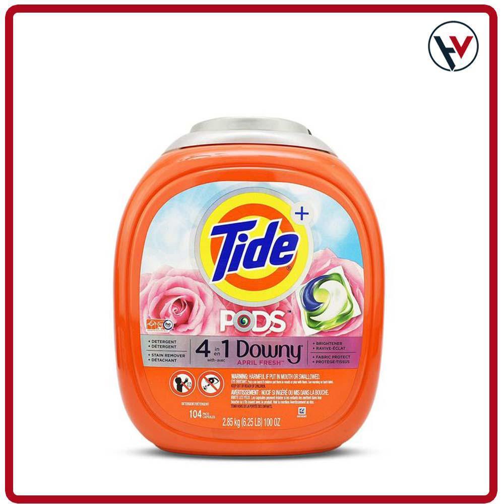[HCM]VIÊN GIẶT TIDE PODS DOWNY 4IN1 104 VIÊN NHẬP KHẨU MỸ