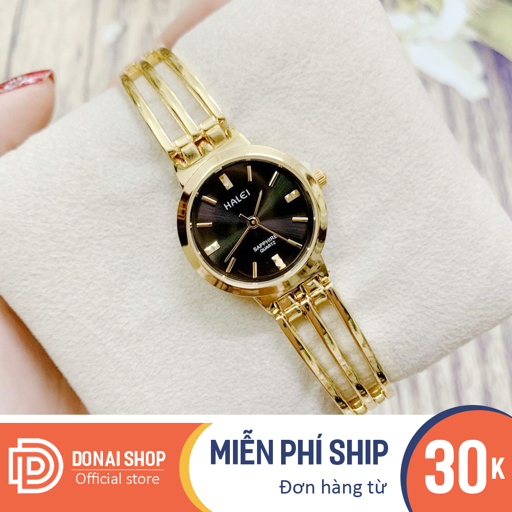 Đồng hồ nữ dây thép không gỉ chống nước sang trọng máy pin chạy 3 kim cao cấp - Đồng hồ nữ học sinh, có thể mang đi học hoặc đi làm H205.DONAI