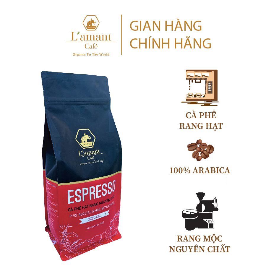 Cà phê hạt rang L’amant Espresso số 01 - L’amant No.01 Espresso Roasted Coffee
