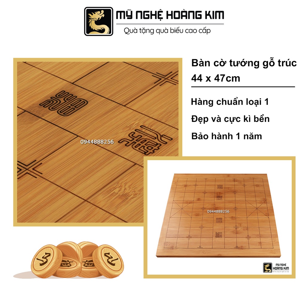 [FREESHIP] Bàn Cờ Tướng Gỗ Trúc 1 Tấm HK09 Được Ép Bằng Công Nghệ Hiện Đại Mới Nhất, Chống Thấm Nước, Bền Đẹp, Khắc Laser 2 Mặt Cờ Tướng Và Cờ Vây - Mỹ Nghệ Hoàng Kim