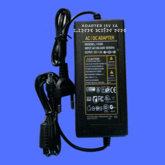 BỘ CHUYỂN NGUỒN ADAPTER AC - DC: 15V - 3A - ĐẦU LỚN - CHUẨN 5.5MM (SẠC CHO LOA KÉO NHỎ)