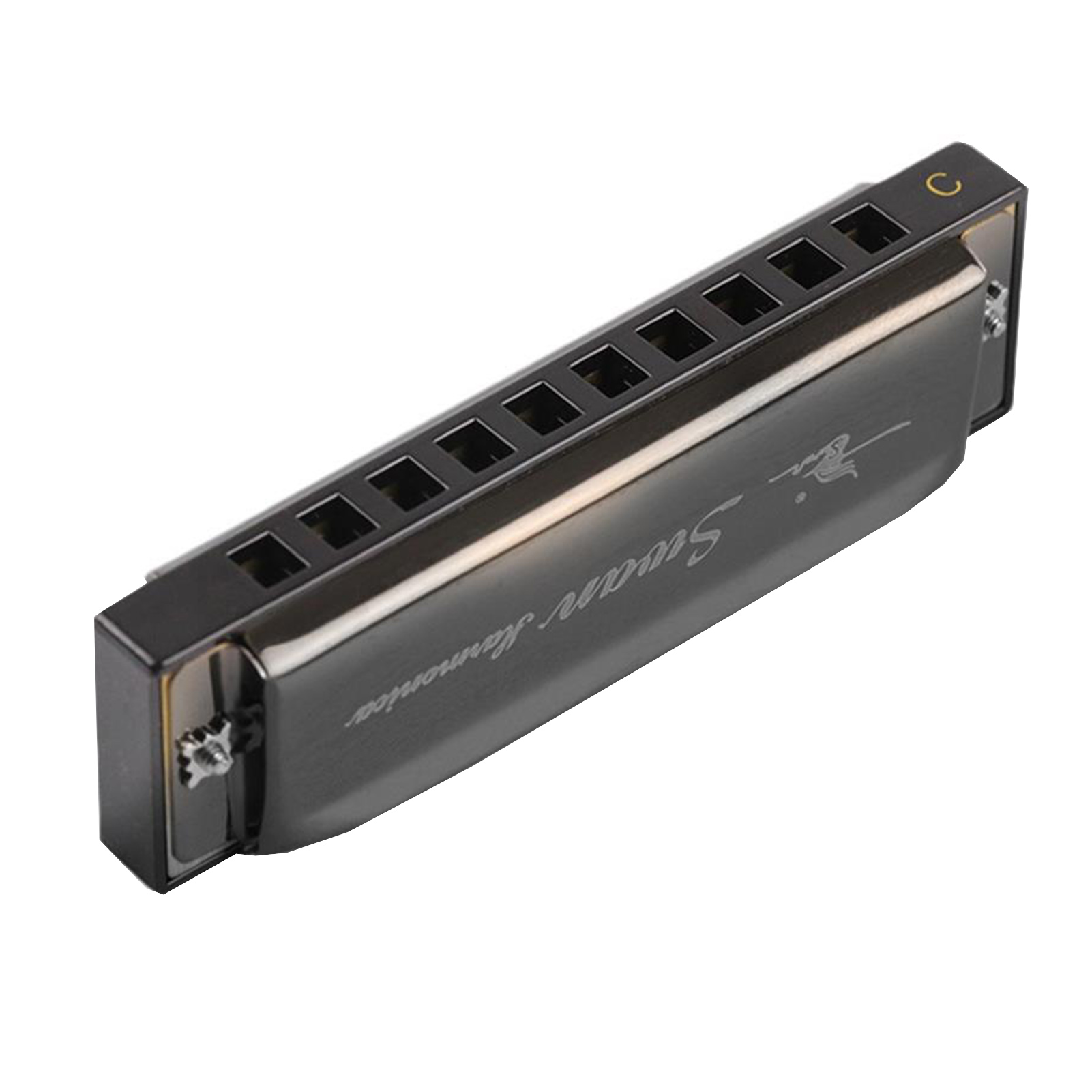 Swan SW1020-7 10 Holes 20 Tones Blues Diatonic Harmonica Key of C Mouth Organ with ABS Case Standard Performance Harmonica for Beginners Students Adults s