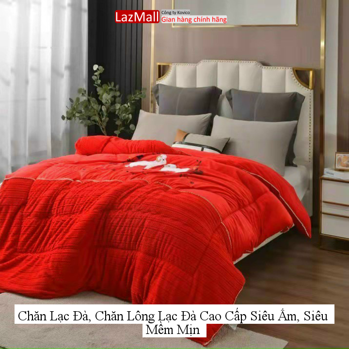 Chăn lạc đà, chăn lông lạc đà cao cấp siêu ấm, siêu mềm mịn