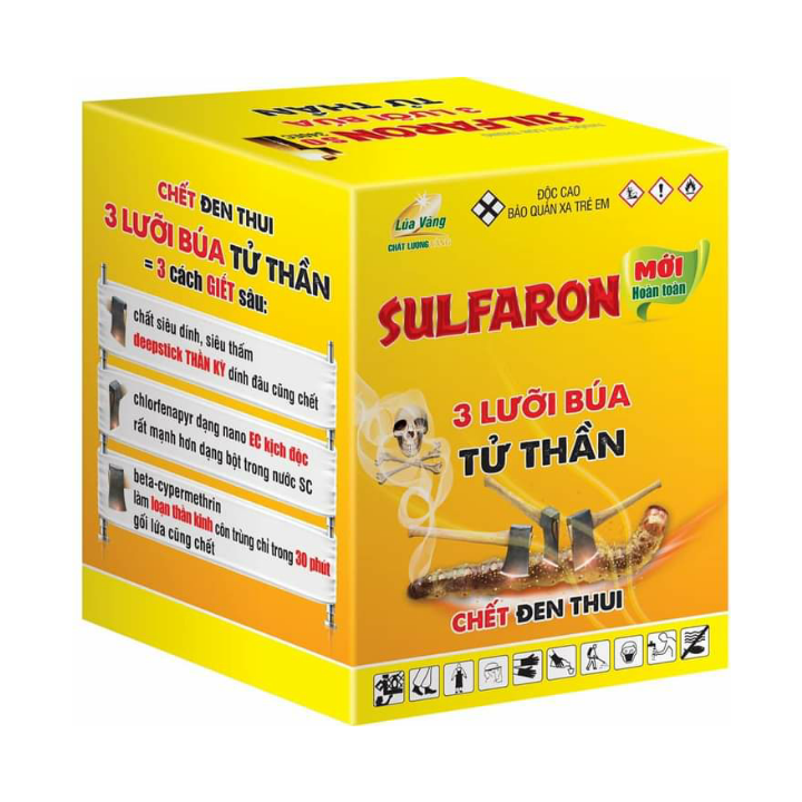 1 gói Thuốc trừ sâu Sulfaron 3 lưỡi búa