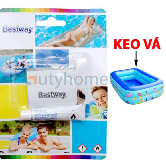Keo dán bể bơi, phao bơi intex 62022 bestway
