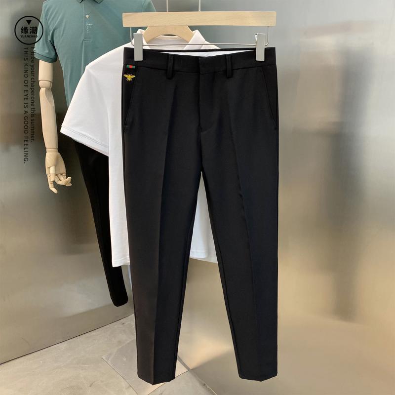 HOÀN TIỀN 15% - Quần âu nam MANTONI thêu hoạ tiết con ong cực đẹp quần tây nam phong cách Hàn Quốc tôn dáng co giãn 4 chiều (QATO)