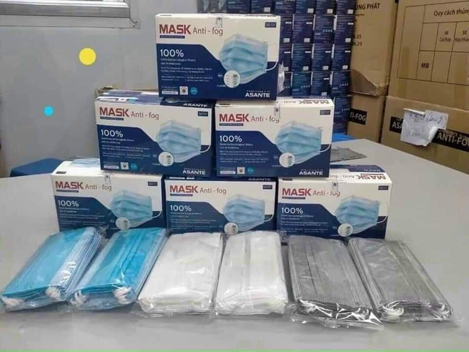 Combo 4 hộp Khẩu trang y tế ASANTE mask anti fog
