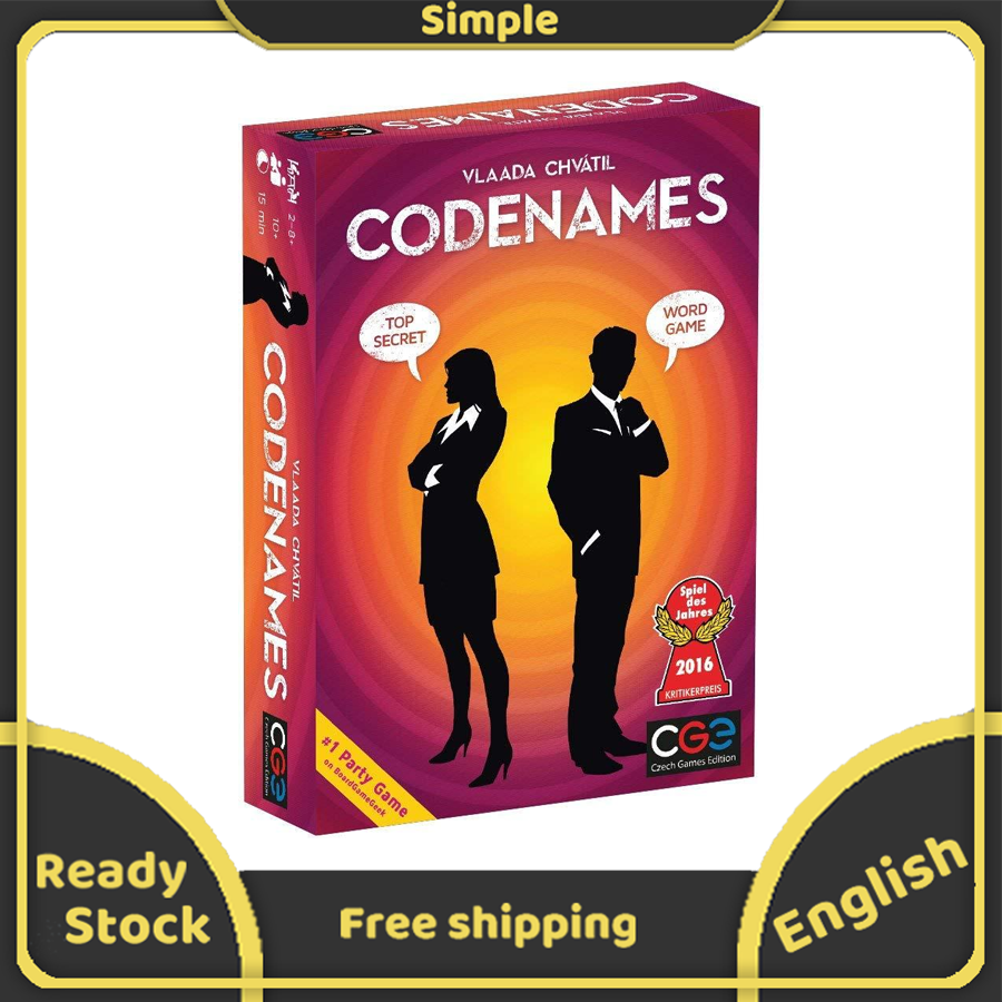 Codename Board Game Bảng Mật Mã, Trò Chơi Bài Trò Chơi Cặp Đôi Vui Nhộn Cho Nam Nữ Người Lớn