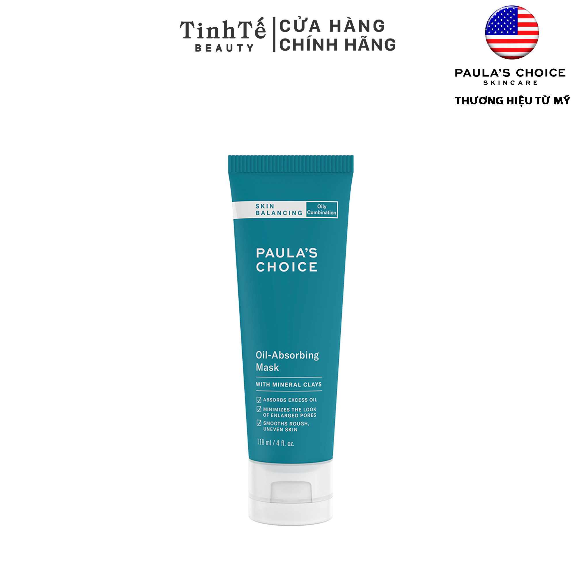 Mặt nạ giảm dầu Paula's Choice Skin Balancing Oil Absorbing Mask 118ml