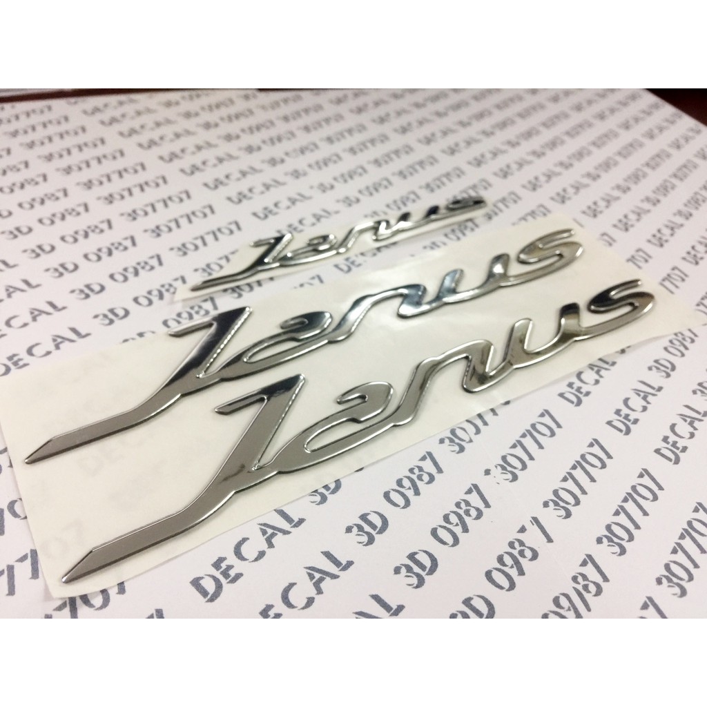 Tem chữ nổi janus - yamaha