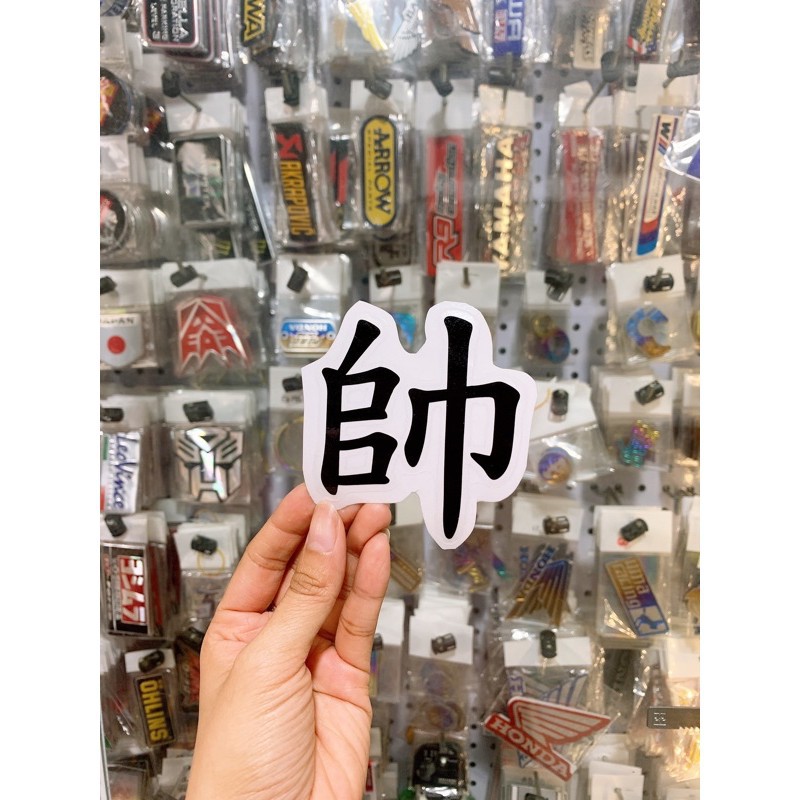 [HCM]Team chữ Tướng tiếng Hoa dán xe máy