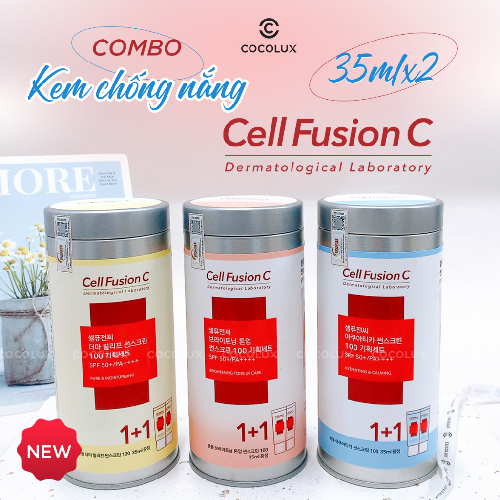 Combo Kem Chống Nắng Cell Fusion C 35mlx2