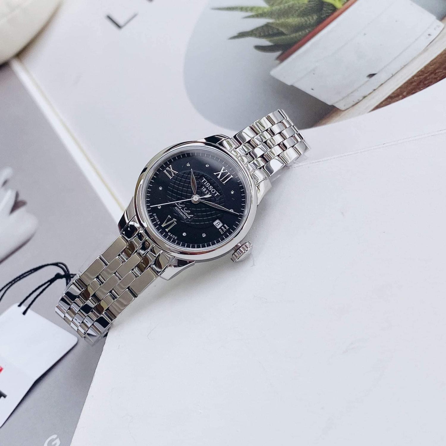 Đồng hồ Nữ chính hãng Tissot T41.1.183.56 Size 25-Máy Cơ-Dây kim loại cao cấp