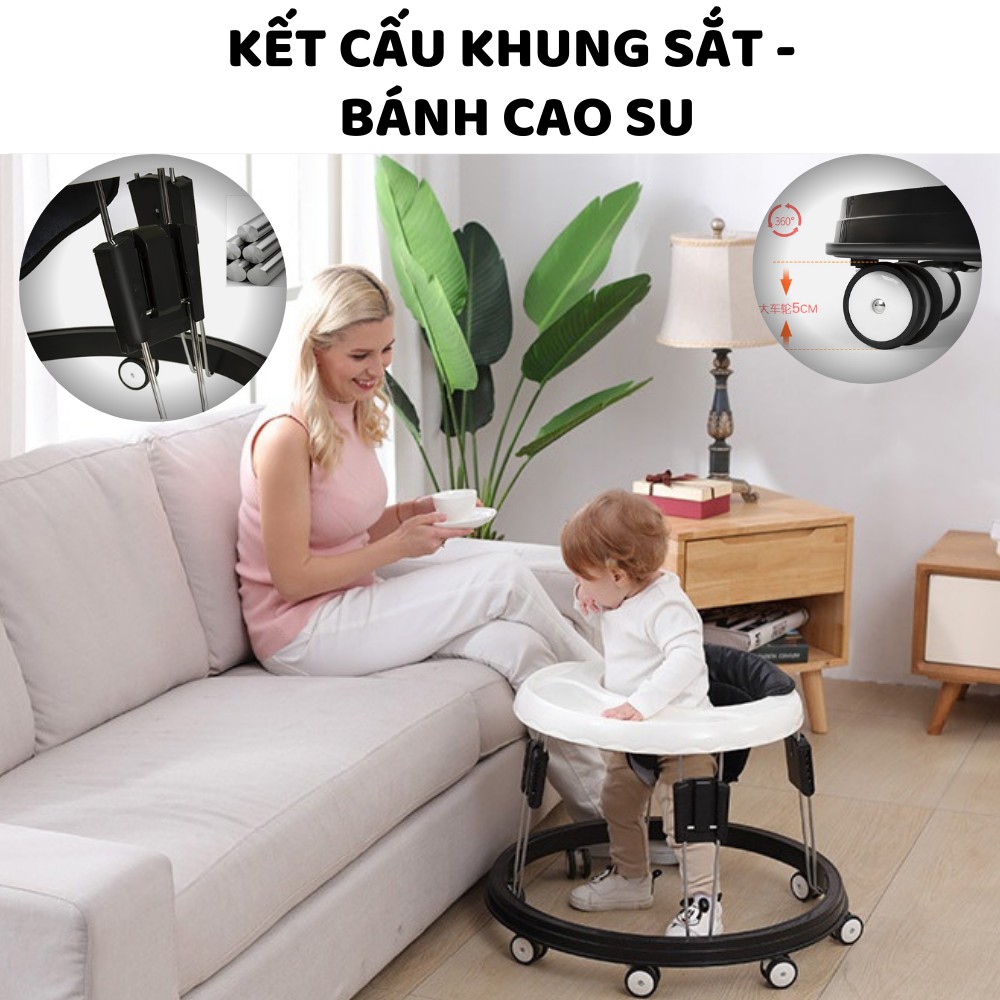 Xe tập đi Tomorrow Sky kèm bàn ăn cho bé cao cấp chống lật