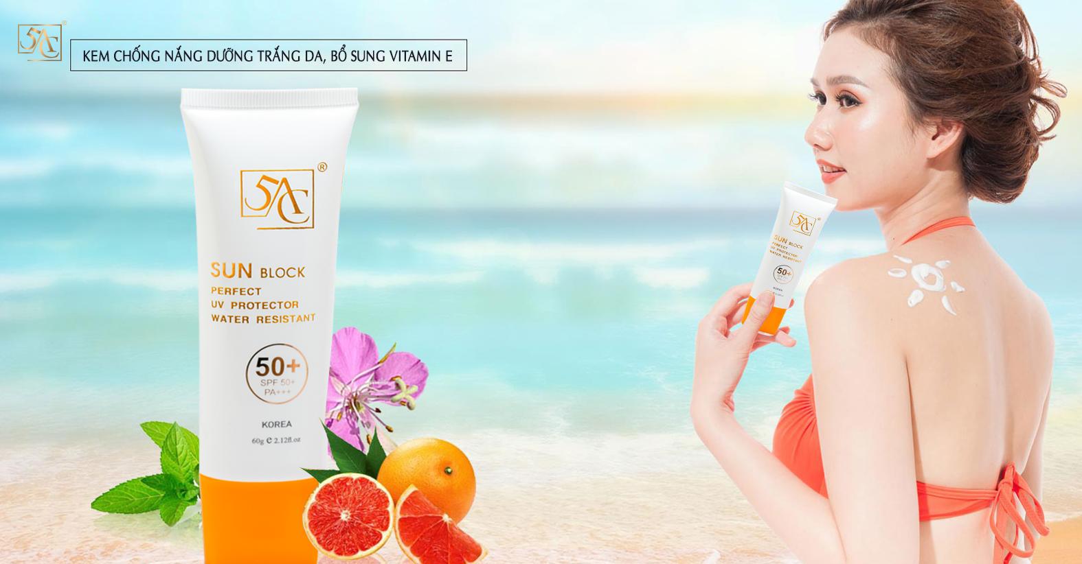 Kem chống nắng SUN BLOCK 5AC Hàn Quốc (60ml)