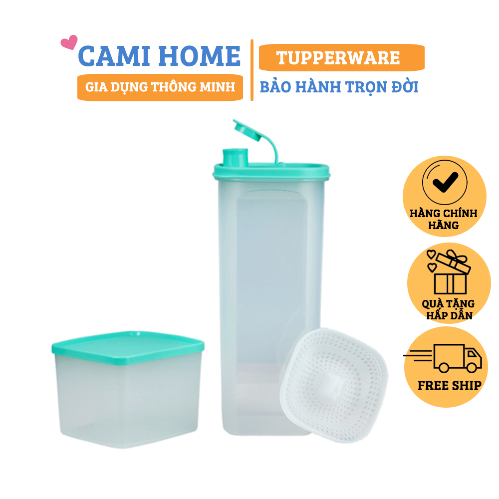 Bộ Sản Phẩm Memberkit Tasty Set 2L Tupperware, Thích hợp làm các loại detox , nước trái cây , củ kiệu ngâm