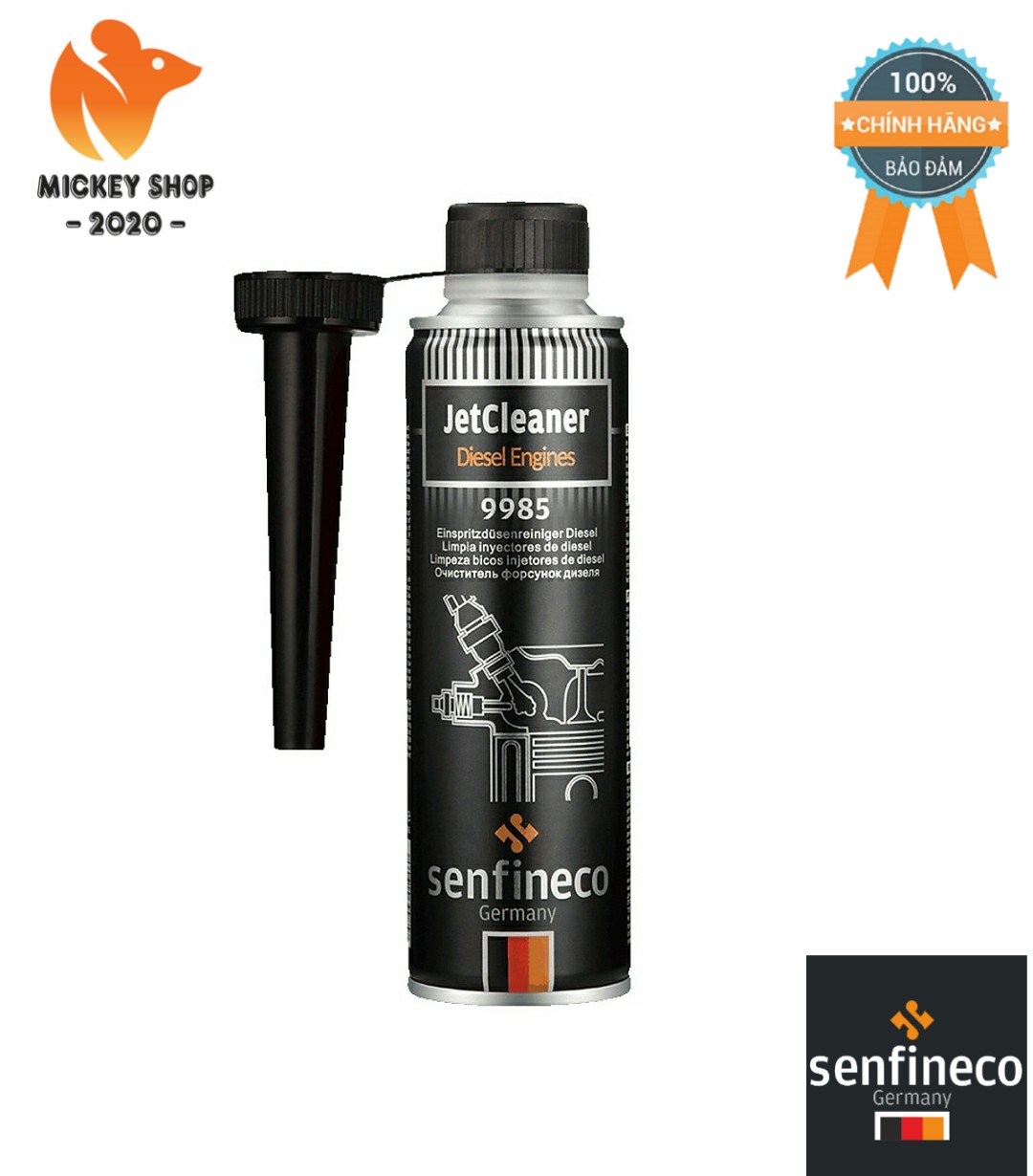 Súc béc dầu senfineco 9985 diesel jet cleaner 300ml - hàng đức chính hãng