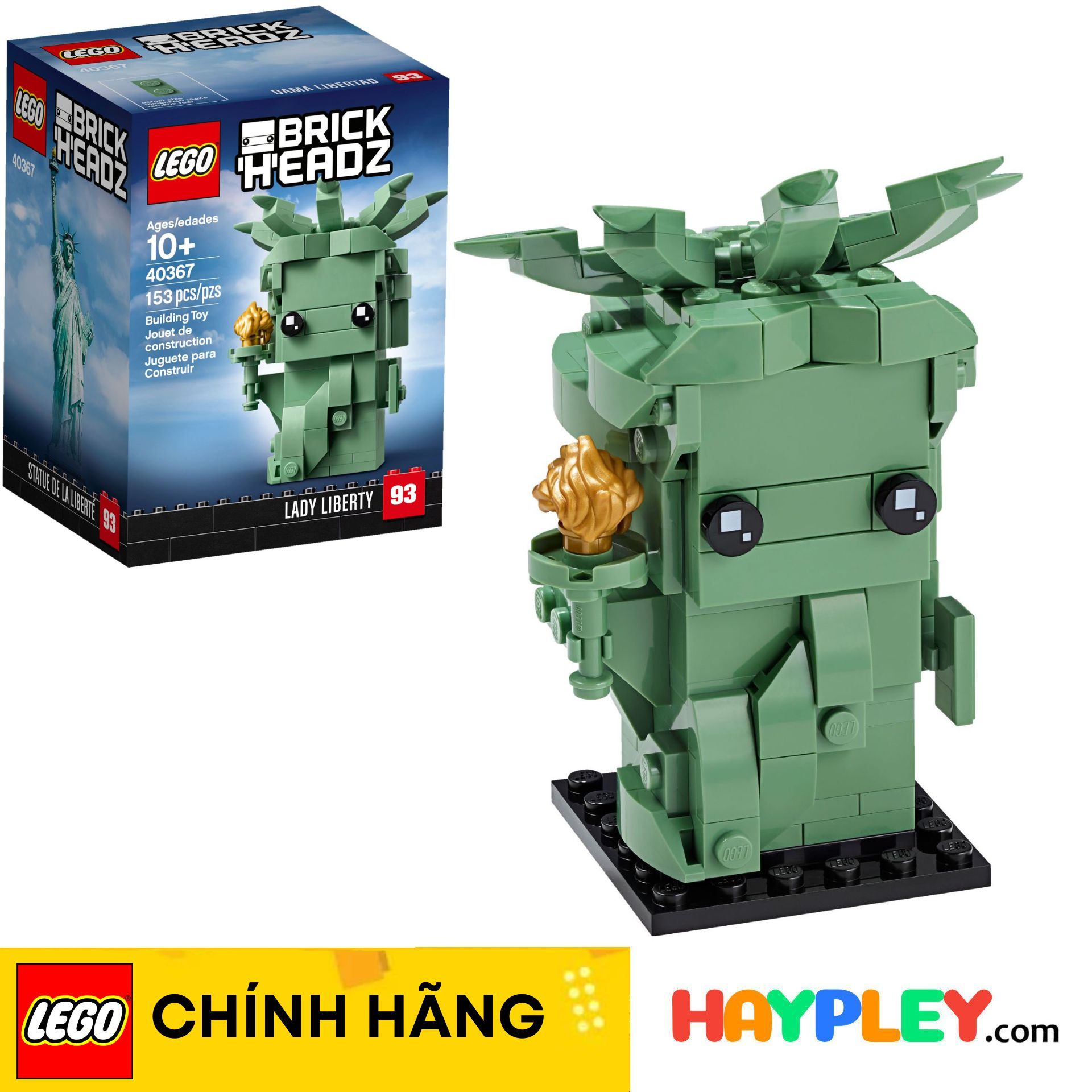 Lego brickheadz 40367 nữ thần tự do - haypley