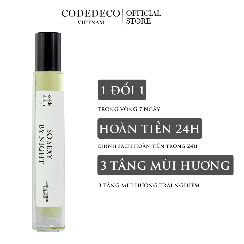 Tinh dầu nước hoa CODEDECO So Sexy By Night -10ml, gợi cảm