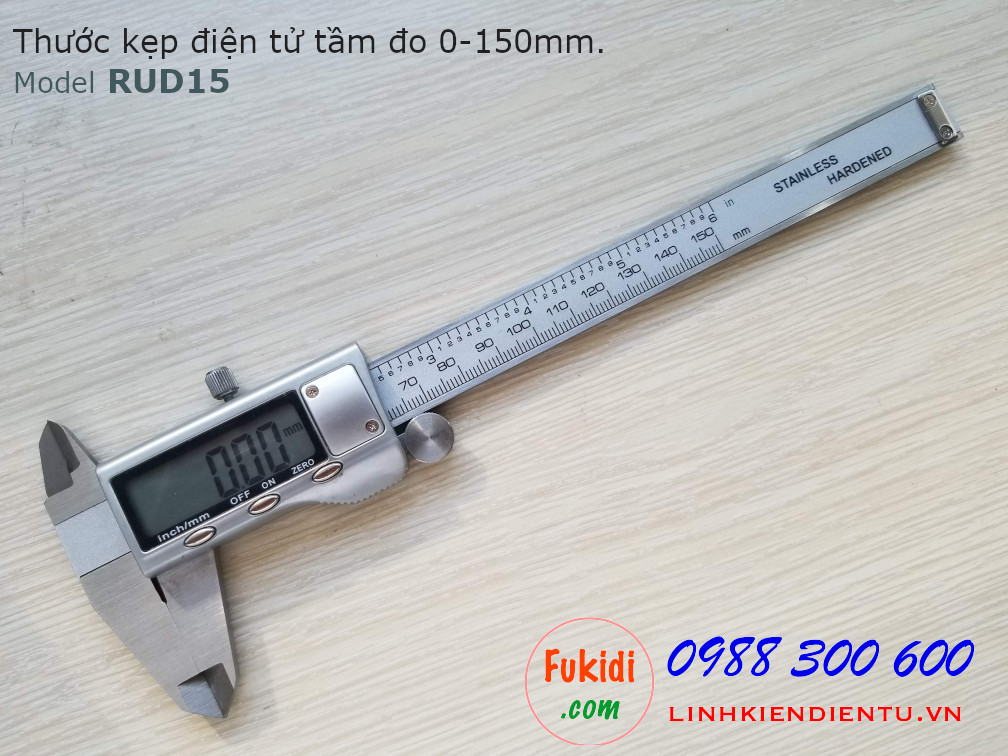 Thước kẹp điện tử cao cấp, tầm đo 0-150mm - RUD15