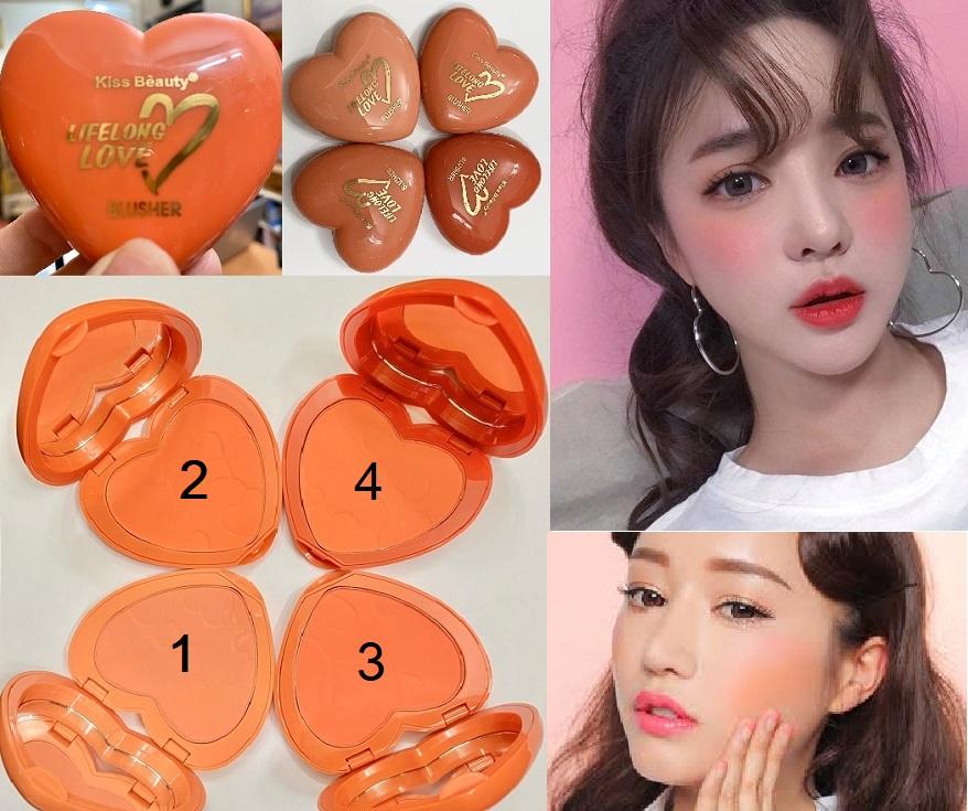 [HCM]Má hồng Tim Kiss Beauty LifeLong Love Blusher 83528