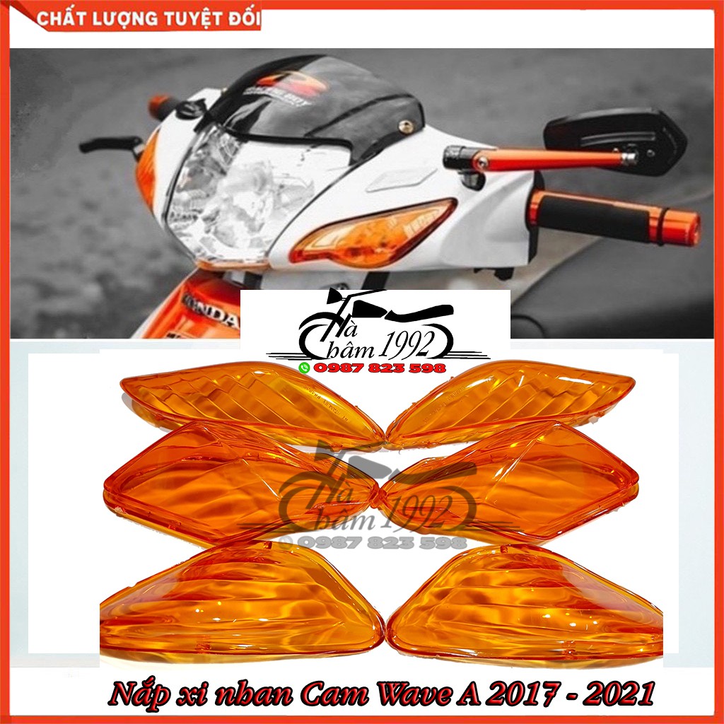 Nắp Xi Nhan Màu Cam Trước Và Sau Wave A 2014 -2016 và 2017 - 2021