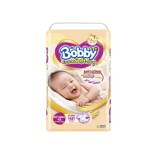 Tã dán cao cấp bobby extra soft-dry xs – 48
