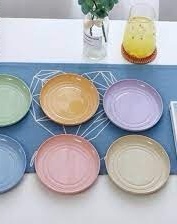 Set 6 đĩa lúa mạch dạng tròn
