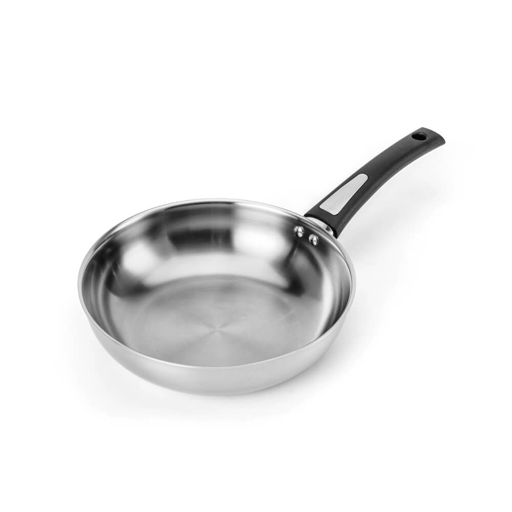 (Tuần lễ SN Elmich)Chảo xào sâu lòng inox 304 trimax 3 lớp nguyên khối Elmich 2842 size  20cm, 26cm, 28cm