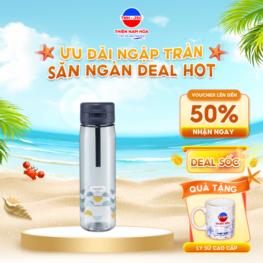 Bình nước kita fami 700ml , bình nước thể thao, hàng chính hãng